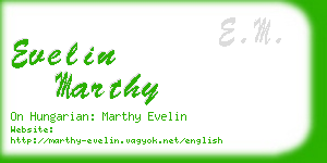 evelin marthy business card